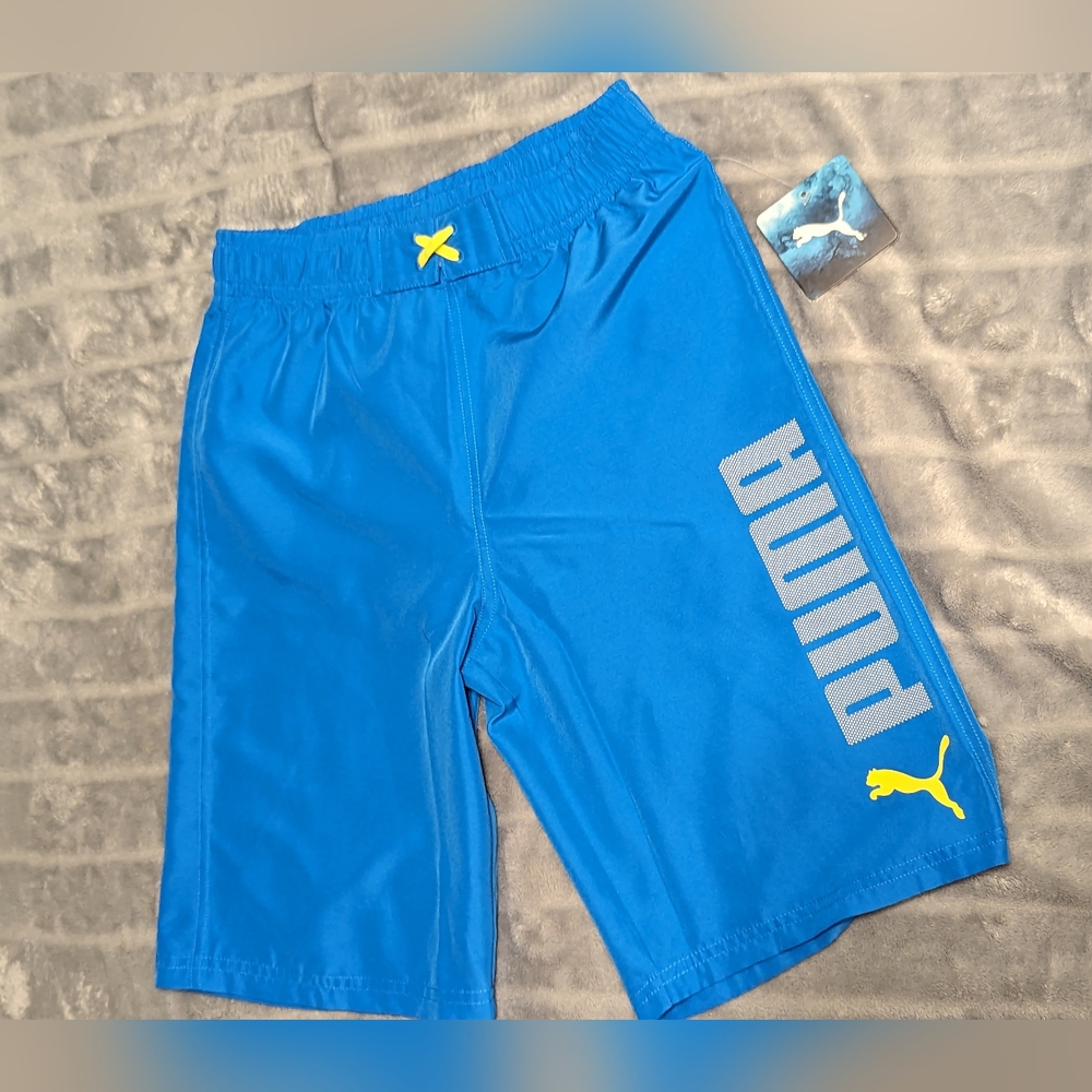 Puma men's Electric blue swim trunks Sz: XL NWT